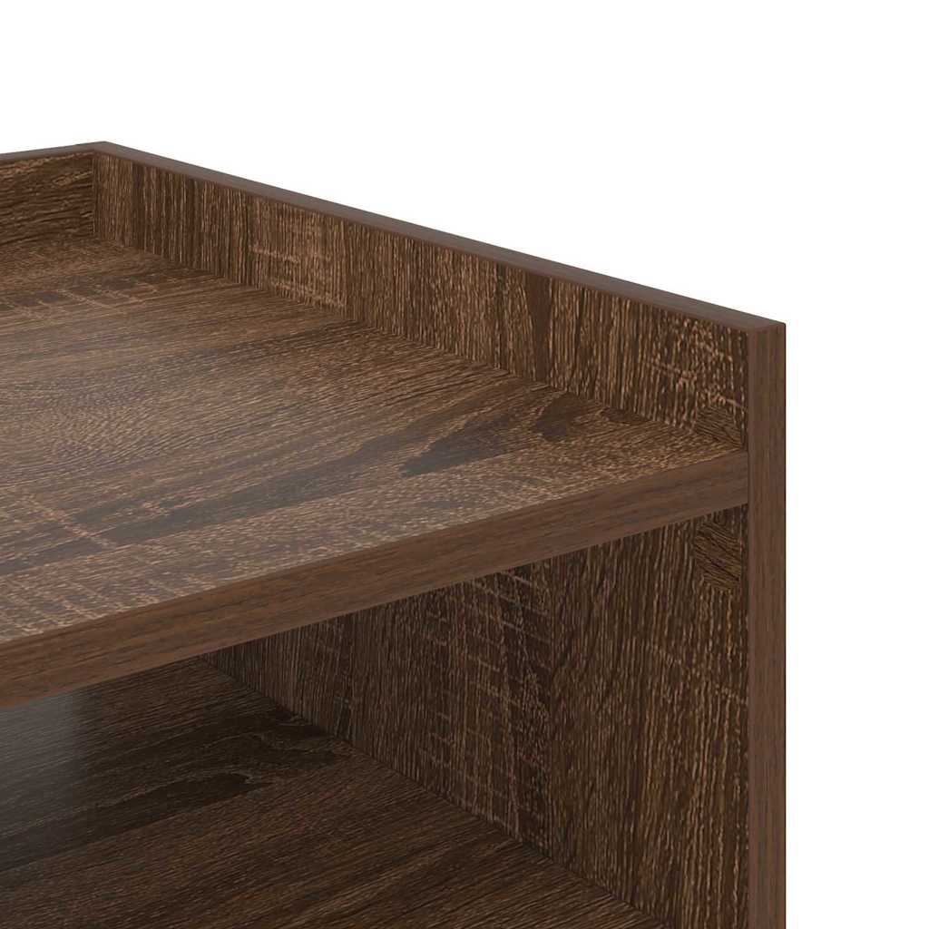 Nachttisch Braun Eichen-Optik 40 x 40 x 61 cm Holzwerkstoff
